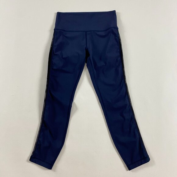 Lululemon High Times Pant Mesh Wing Womens Size 8 Blue - Picture 1 of 15